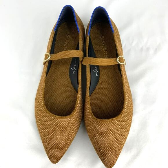 Rothy's The Point Mary Jane II Flats Bronze Women's Size 8.5 NIB - Picture 5 of 7